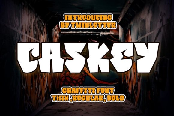Caskey: The Bold Graffiti Font for Street Style