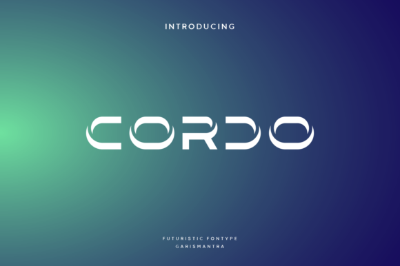 Cordo: A Modern Display Font for Techno-Inspired Design