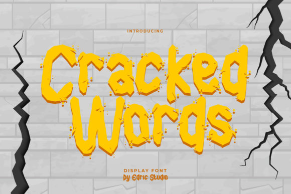Cracked Words: Why This Unique Display Font Could Be Your Next Best Design Choice