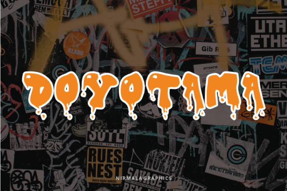 Doyotama: The Spooky Bold Display Font for Halloween & Horror