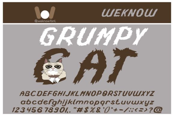 Grumpy Cat: The Spooky Font for Your Halloween Creations