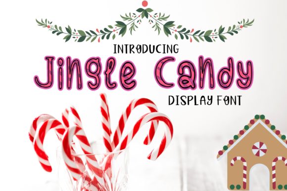 Jingle Candy: The Whimsical Display Font for Winter Holiday Designs