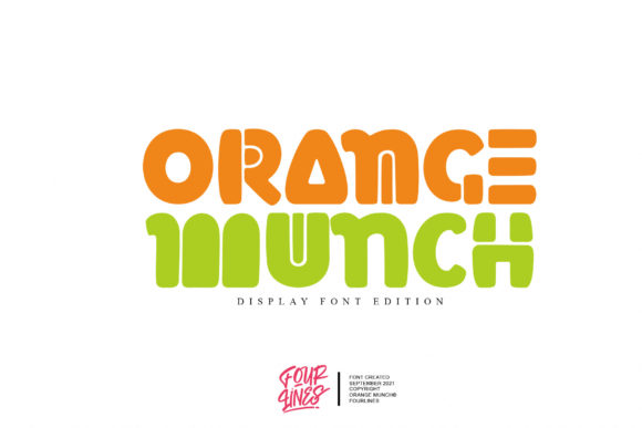 Orange Munch: The Playful Display Font That Transforms Your Creative Projects