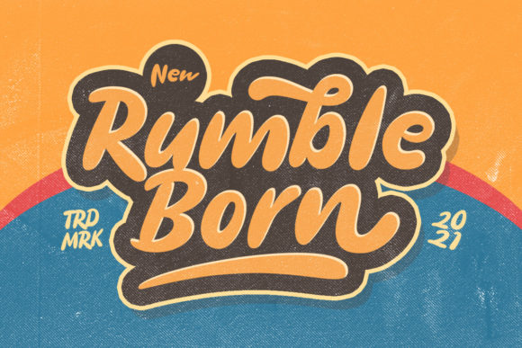 Rumble Born: Bold Retro Typography for Modern Design