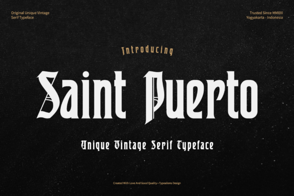 Why Saint Puerto Is the Perfect Vintage Display Font